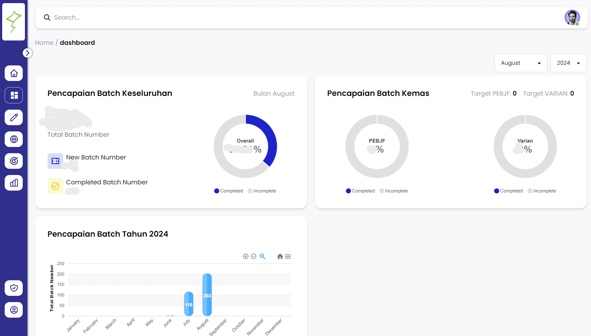 Preview of Batch Tracker